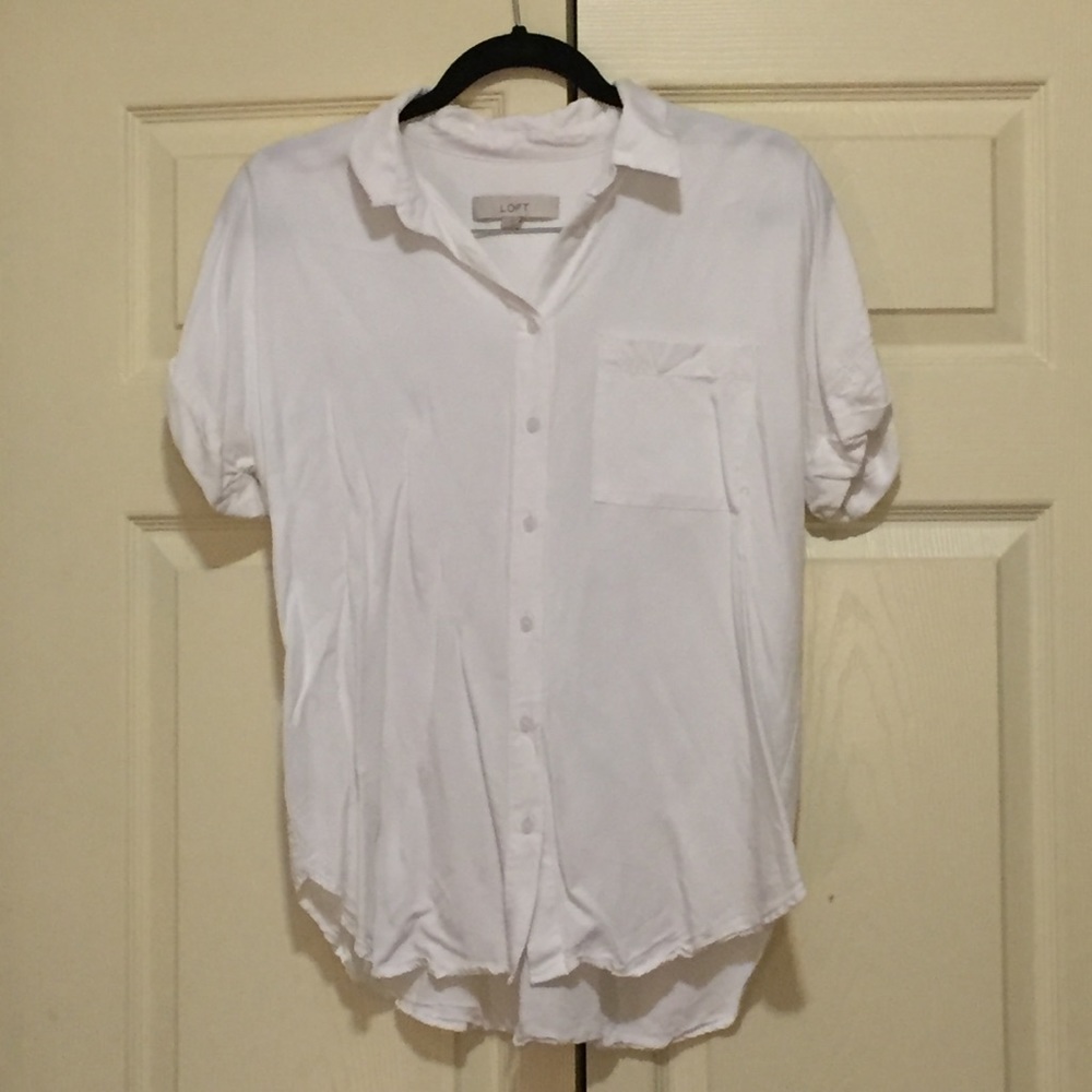 Relaxed White Blouse